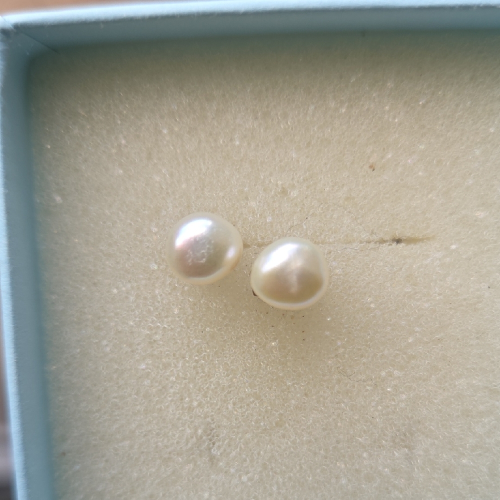 Vintage Real Pearl Earrings